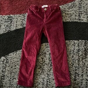 Old Navy Red Casual Velvet Pants (wine color)